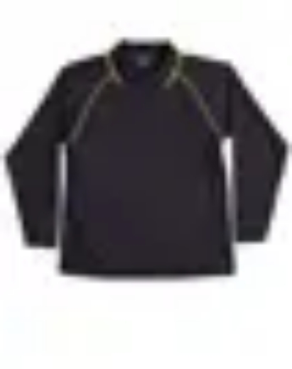 Picture of Winning Spirit, Childrens Cooldry Raglan L/S Polo